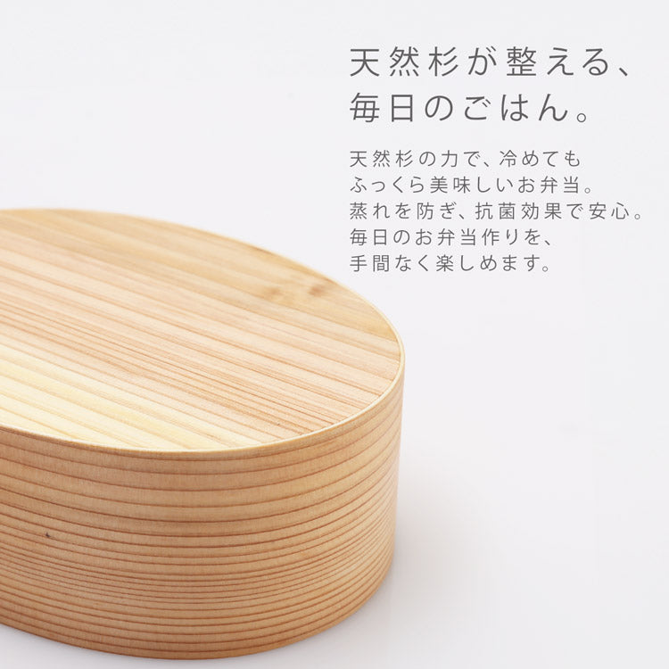 日本製　電子レンジと食洗器が使える　曲げわっぱお弁当箱
